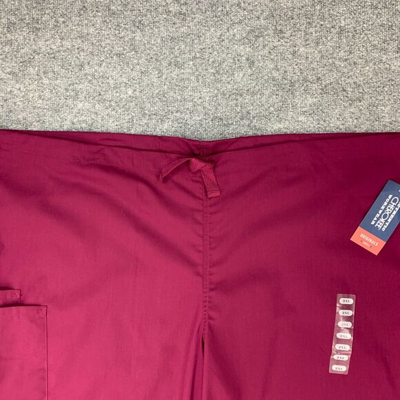 Cherokee Scrub Pants Adult 2XL XXL Plum Purple Breathable Medical Workwear New - Picture 7 of 14